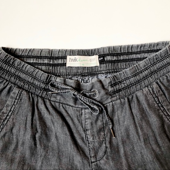 Organic Cotton Denim Joggers - Picture 7 of 12